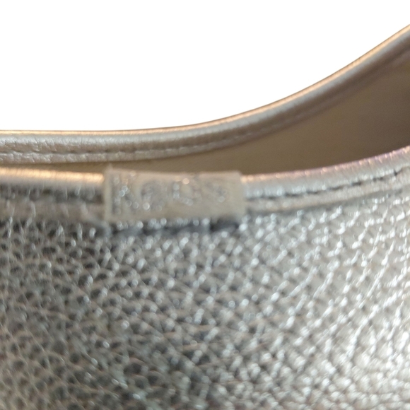 Kate Spasde + Keds Metallic Silver Sneakers Women's Tennis Shoes Size 8 - Picture 6 of 11